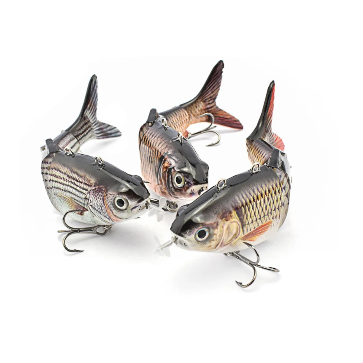 Manufacturer 130mm 42g  Fishing Multi Jointed Electronic Automatic 4 Section Robot Lure Fish