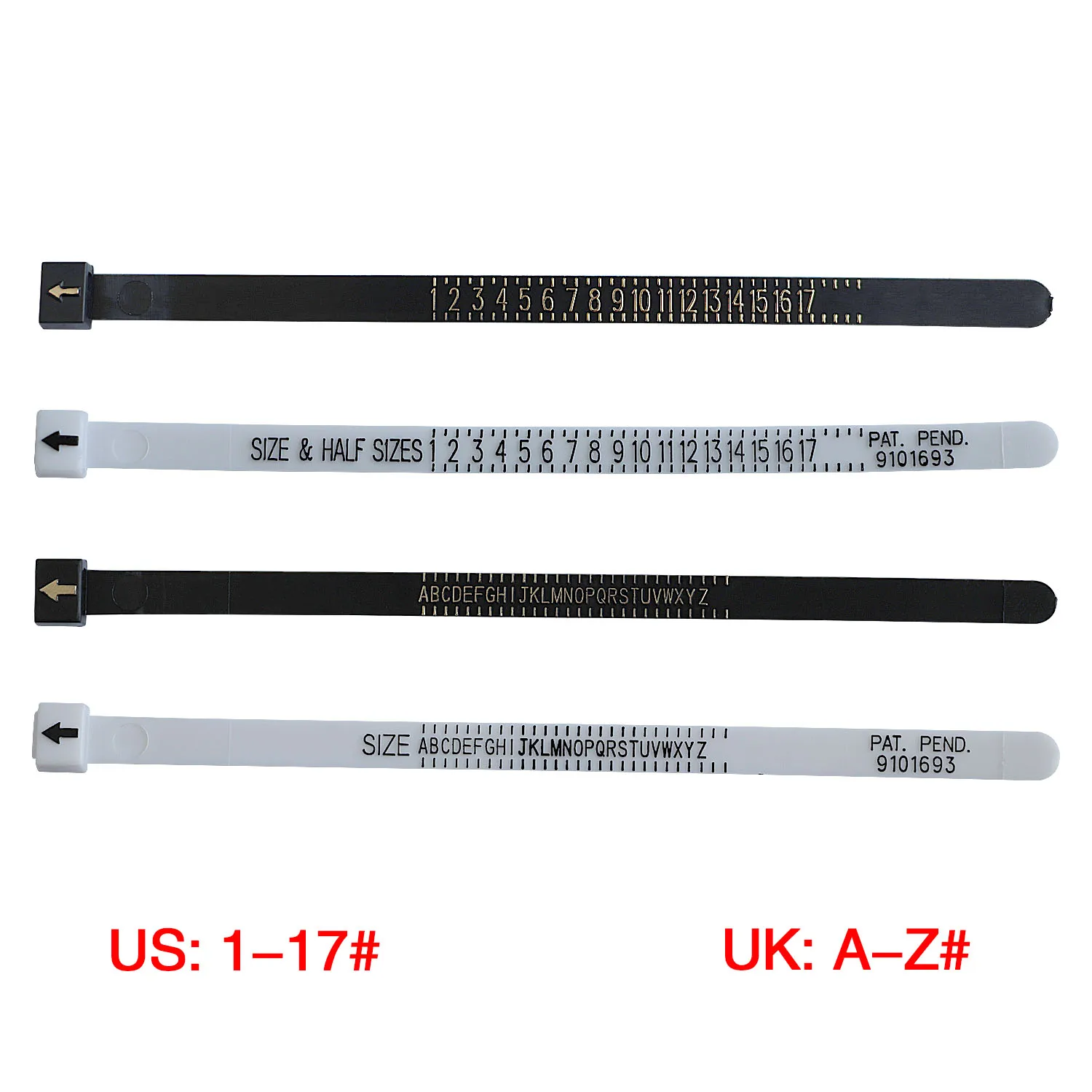 Guaranteed Quality Proper Price Jewelry Tools Ring Sizer Finger Gauge Plastic Ring Sizer for Engagement Rings Wedding Sets