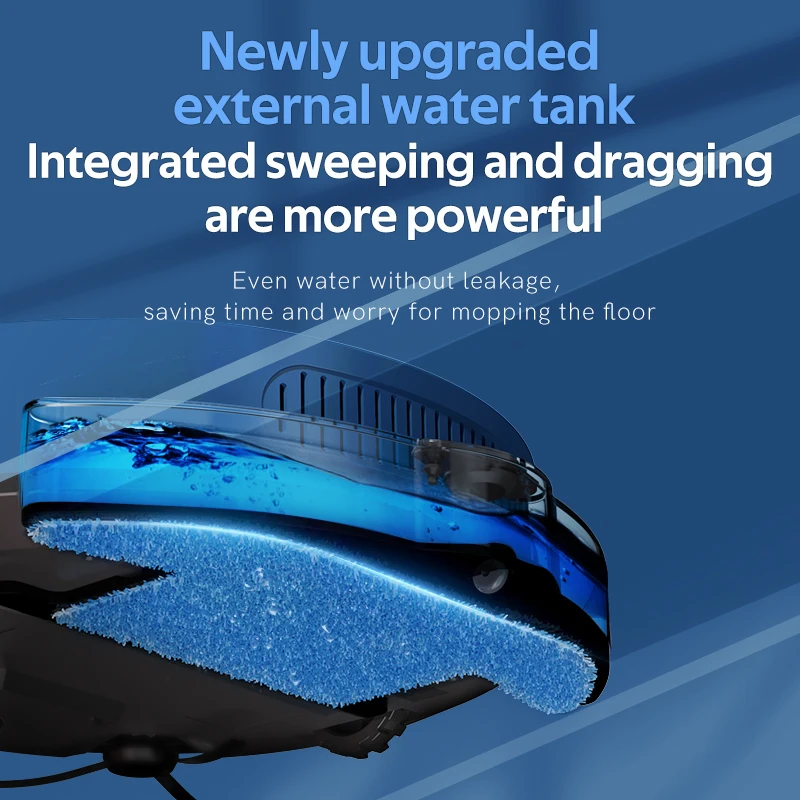 RYK OB8S MAX Premium WiFi App Control Smart Robot Vacuum Cleaner AntiFall High Suction Floor Mop Auto Clean with Water Tank