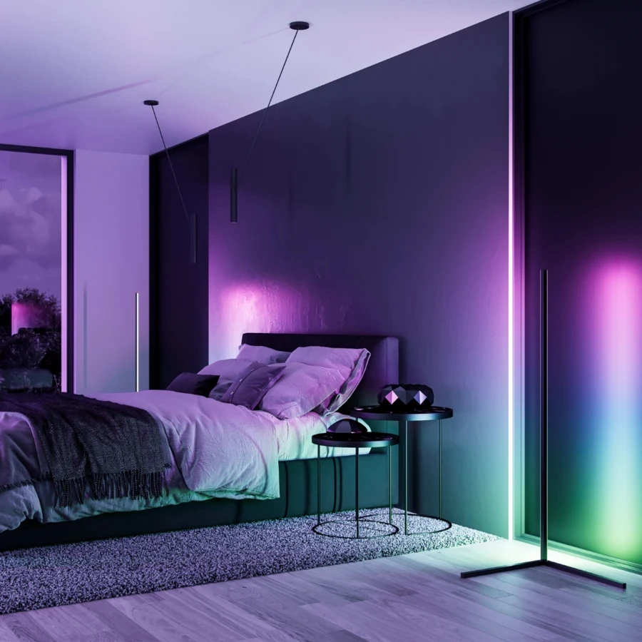  Новый продукт 2021 современные Угловые светодиодные RGB-лампы для гостиной в скандинавском стиле 140