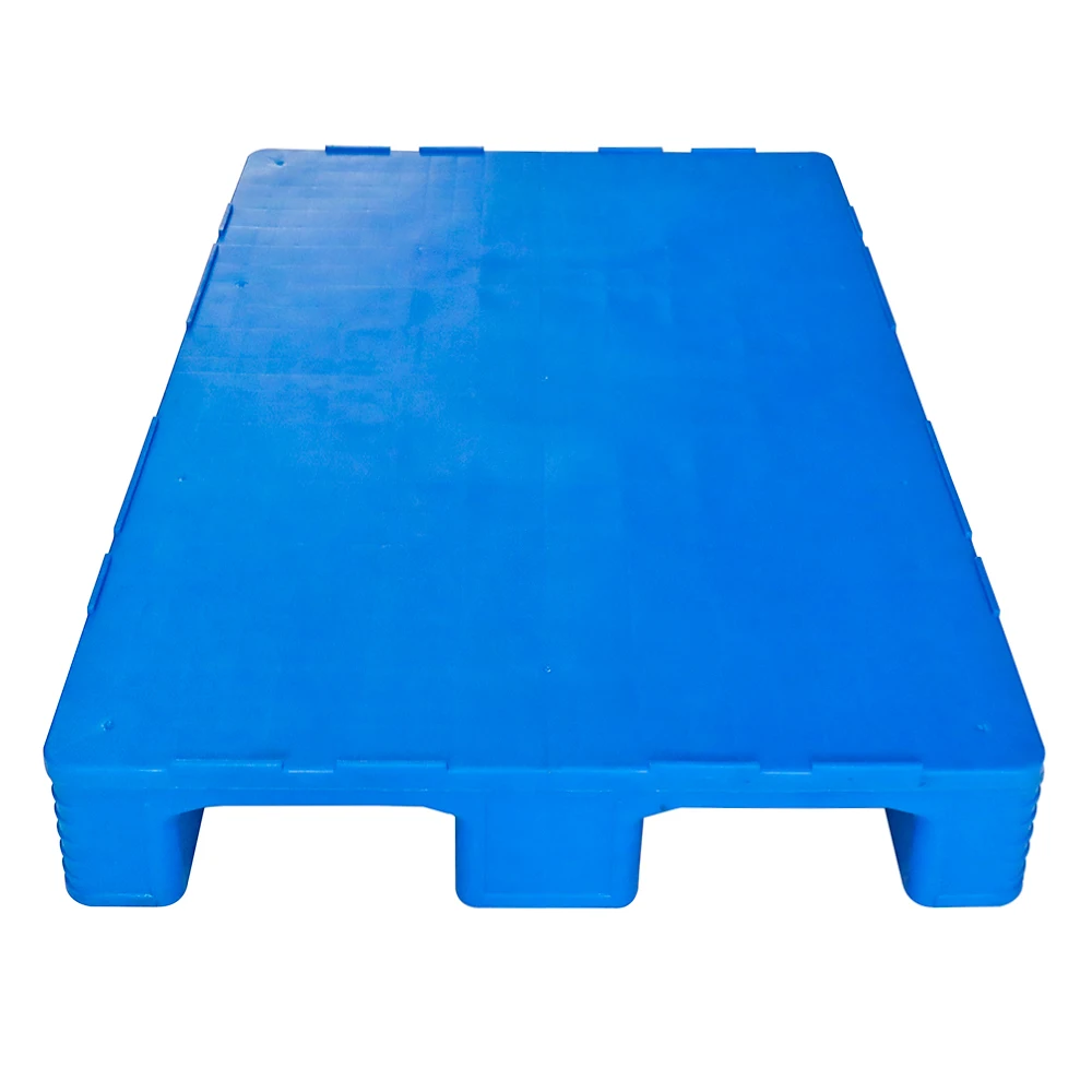 Wholesale Manufacturer single faced Flat Deck Anti Slip Euro Stackable  Plastic Pallet