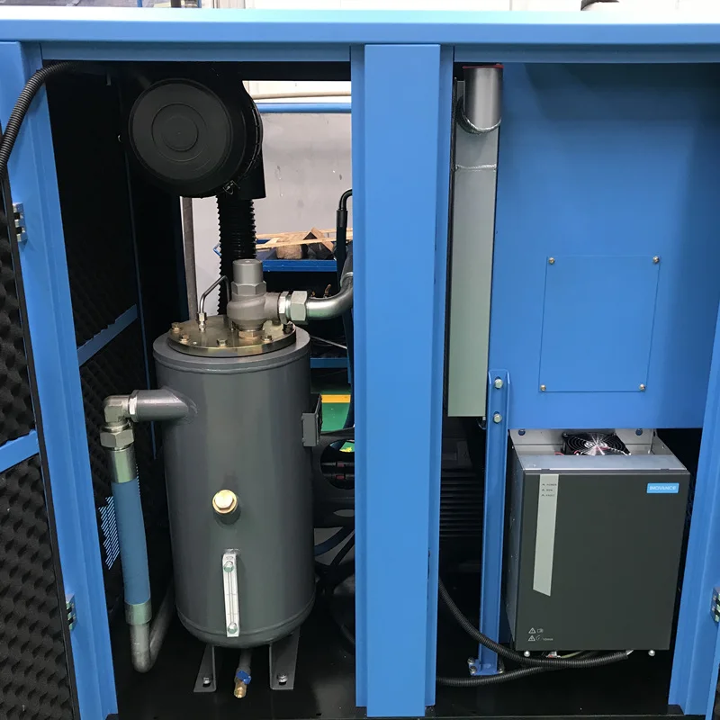 Low Price Process Air Compressor 90KW 8-13Bar Air Cooling Direct Driven AC Stationary Screw Air Compressor