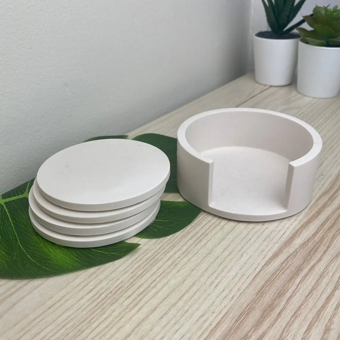 Wholesale Blank sublimation Ceramic Coaster Christmas Halloween Dink Tea DIY Coasters