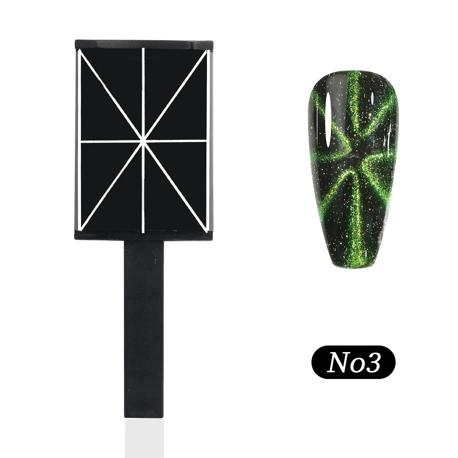 Nail Salon Tool Manicure 3D Heart Wave Magnet Sticks Gel Polish Nail Art Cat Eye Magnet