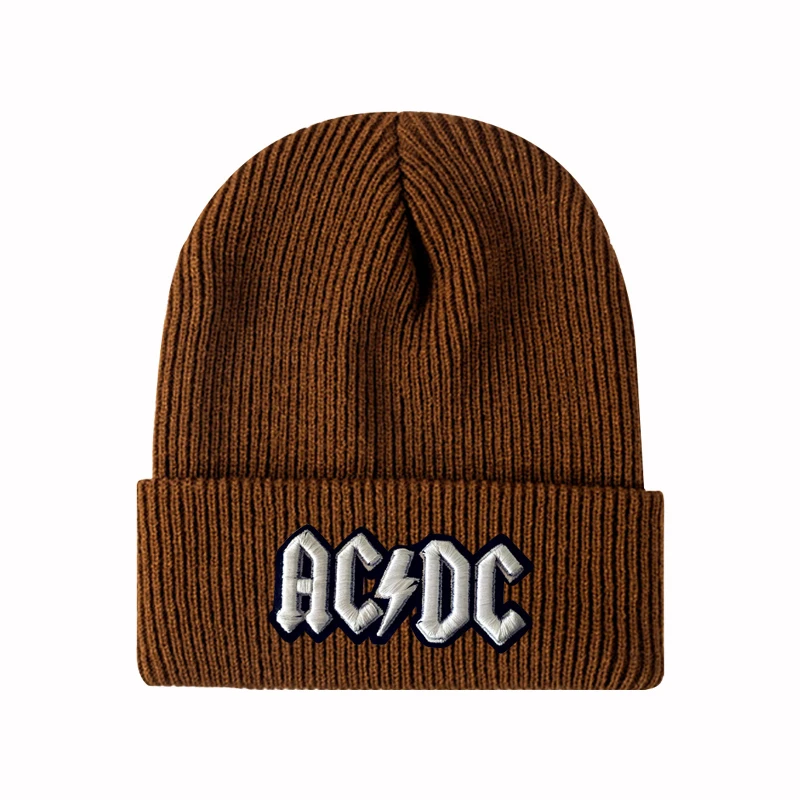Classic Custom Your Own Embroidery Logo Beanies Jacquard Knitted Hats Wholesale Warm Hat