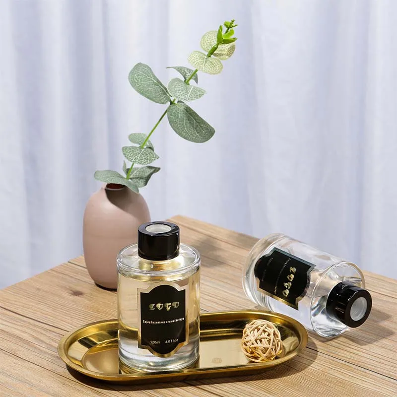 Flower Reed Fragrance Diffuser OEM Home Fragrance Oil Reed Diffuser Set With Sticks Customized Scent Air Fresheners 120ml