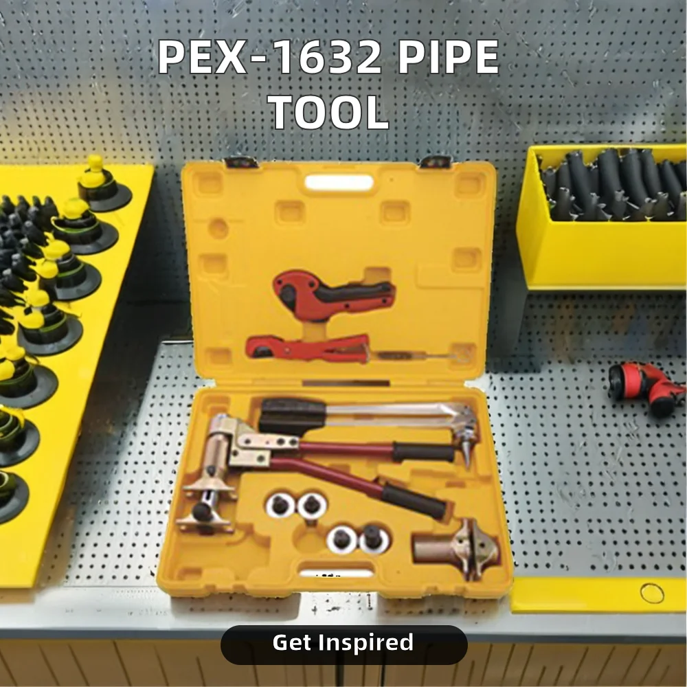 PEX -1632 Crimping Tool Steel and Brass Press Tool for Pipe Fittings Carbon Steel Material