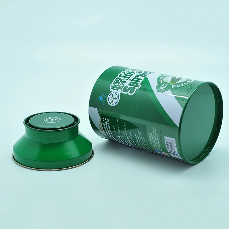 High Quality Food Grade Round Box Tea Tin Box For Loose Tea