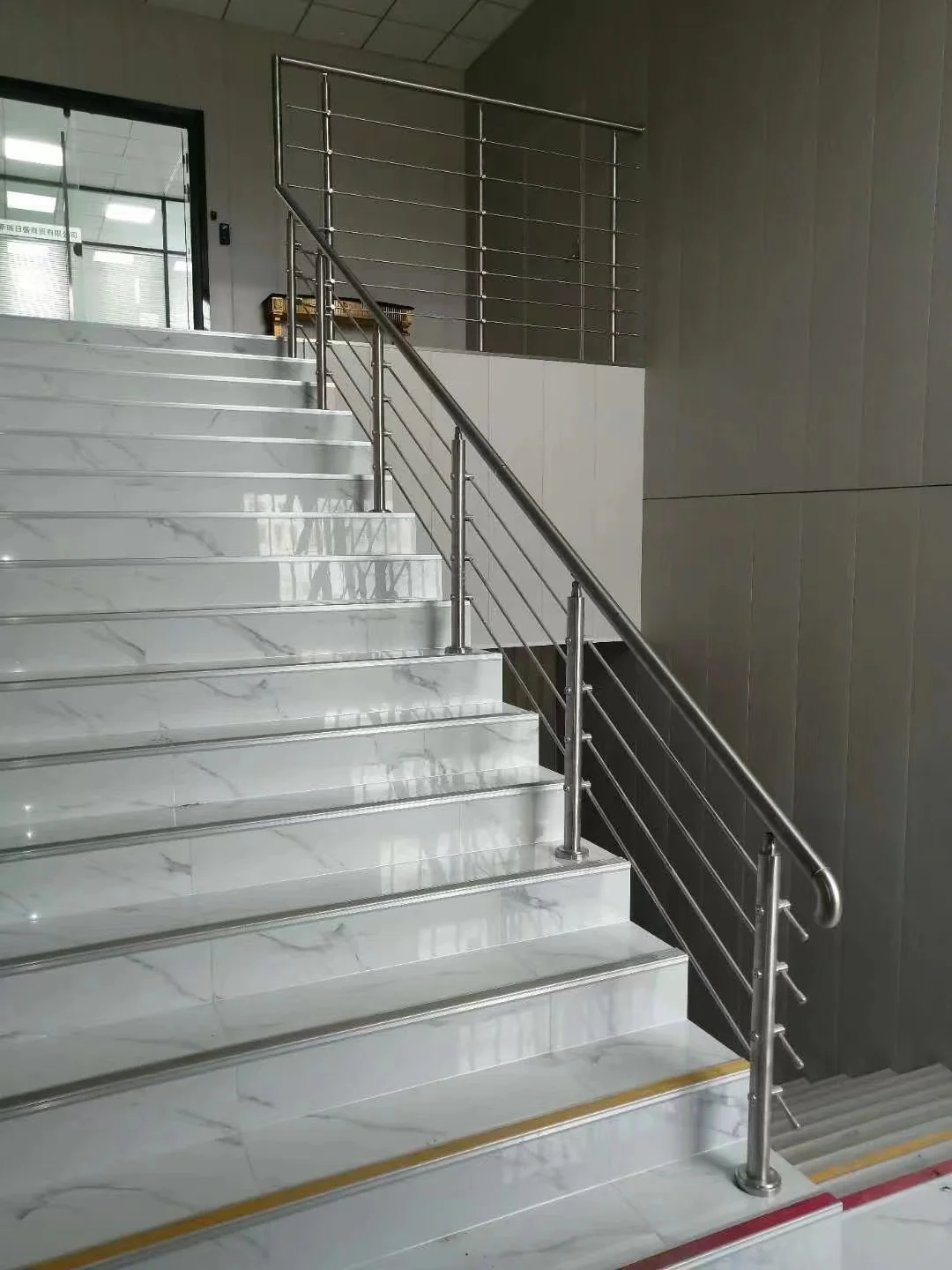glass railing balcony staircase