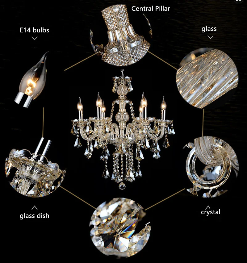 Custom Lighting Lamp Modern Cognac Art Glass Decorative Chandelier for Hotel Club Banquet Hall 30 Bulbs