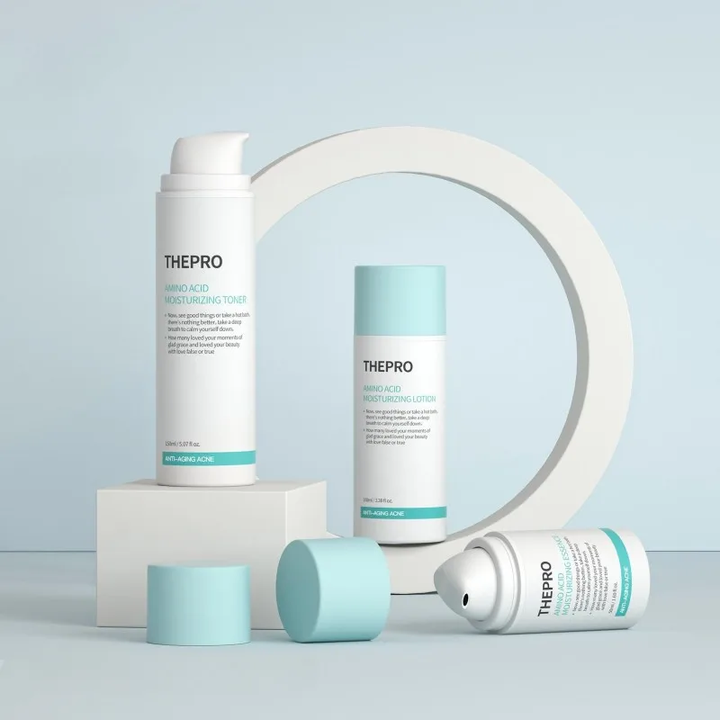 Luxury Free Sample 50ml 100ml 150ml White Cosmetic Empty PP Plastic Twist Pump Bottles For Skincare Serum Lotion Bottles