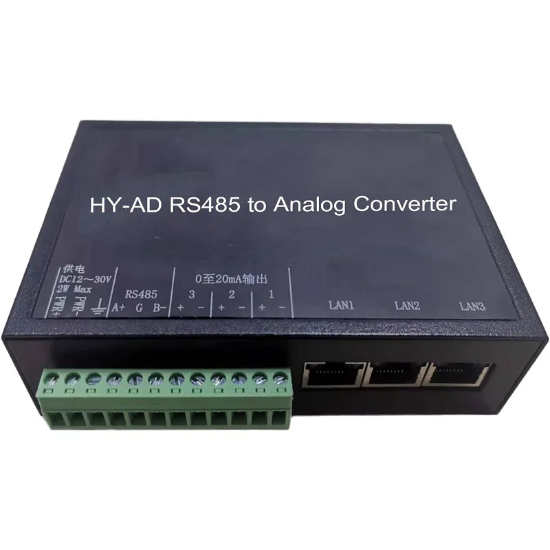 HY-DA RS485 MODBUS analog signal output driver 0-20mA 4-20mA 0-5V 0-10V LED driver digital to analog signal converter