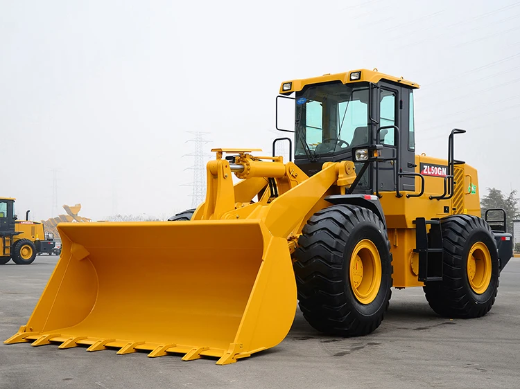 Chinese 5 Ton Wheel Loader ZL50GN Loader XC958 5T Loader with 3.0m3 Rock Bucket