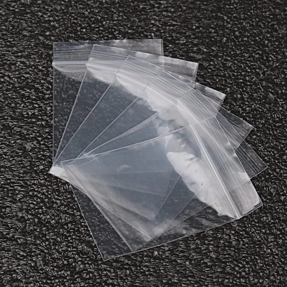 
PE opp bags clear Zip Lock transparent self-seal bag Reusable Plastic Bags 