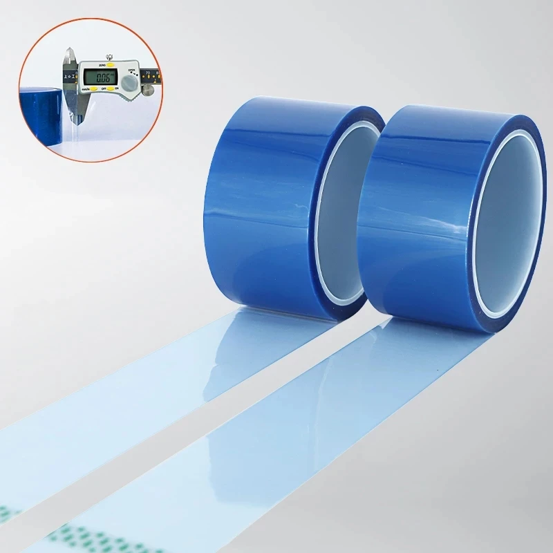 PET high temperature blue polyester film tape Acid and alkali resistance electroplating protective silicone tape