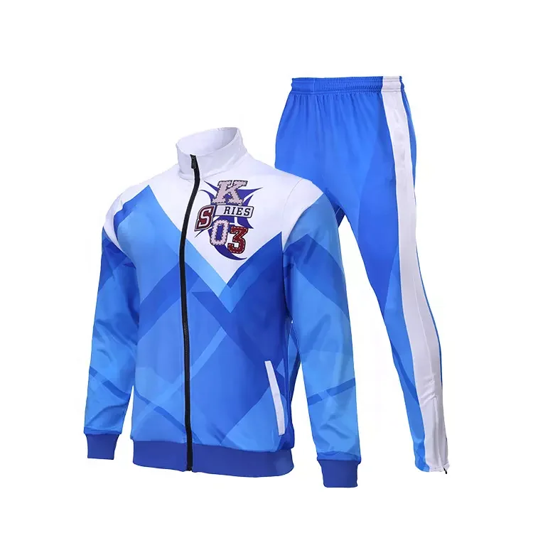 Dec Wholesale Custom Soccer Tracksuit Jacket Hight Quality Club Logo Football Tracksuit Comfortable Men Team Soccer Tracksuit