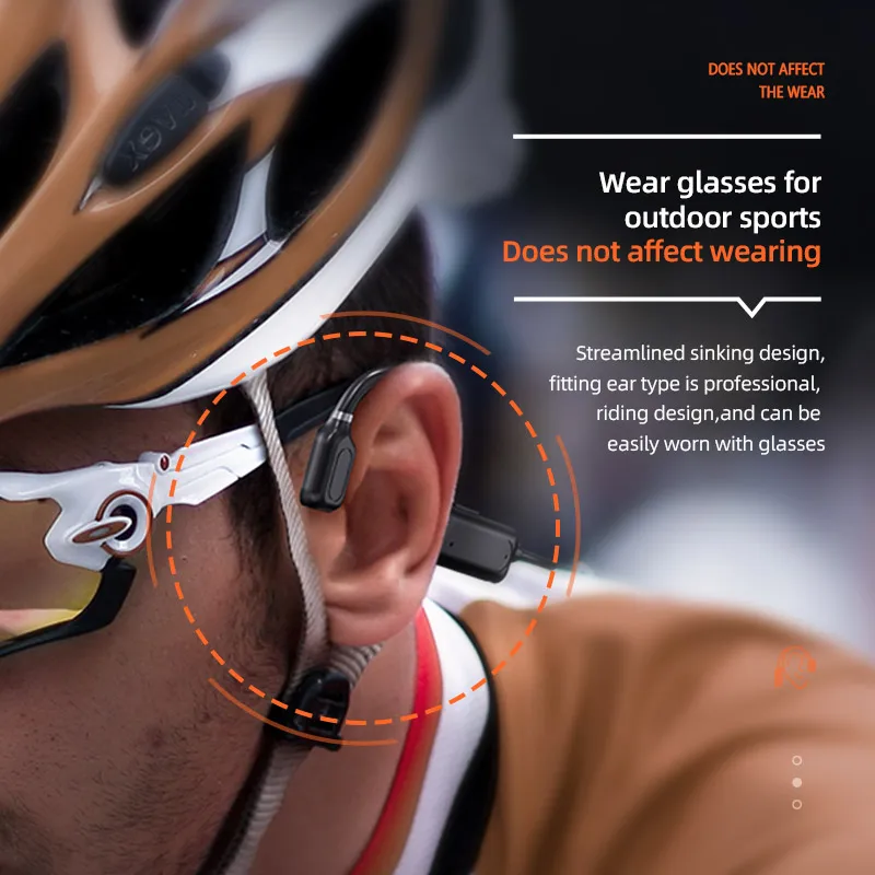 New G1-1 Bone Conduction Headset BT 5.1 Waterproof Open Ear Running Earphone Wireless Sports Headphone