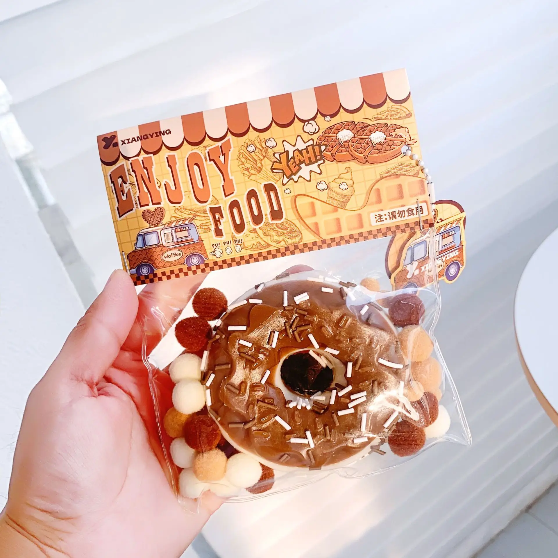 New Arrival Trendy Soft Kawaii Food Desert Doughnuts Toy Bread Shape Novelty Mochi Toy Kids