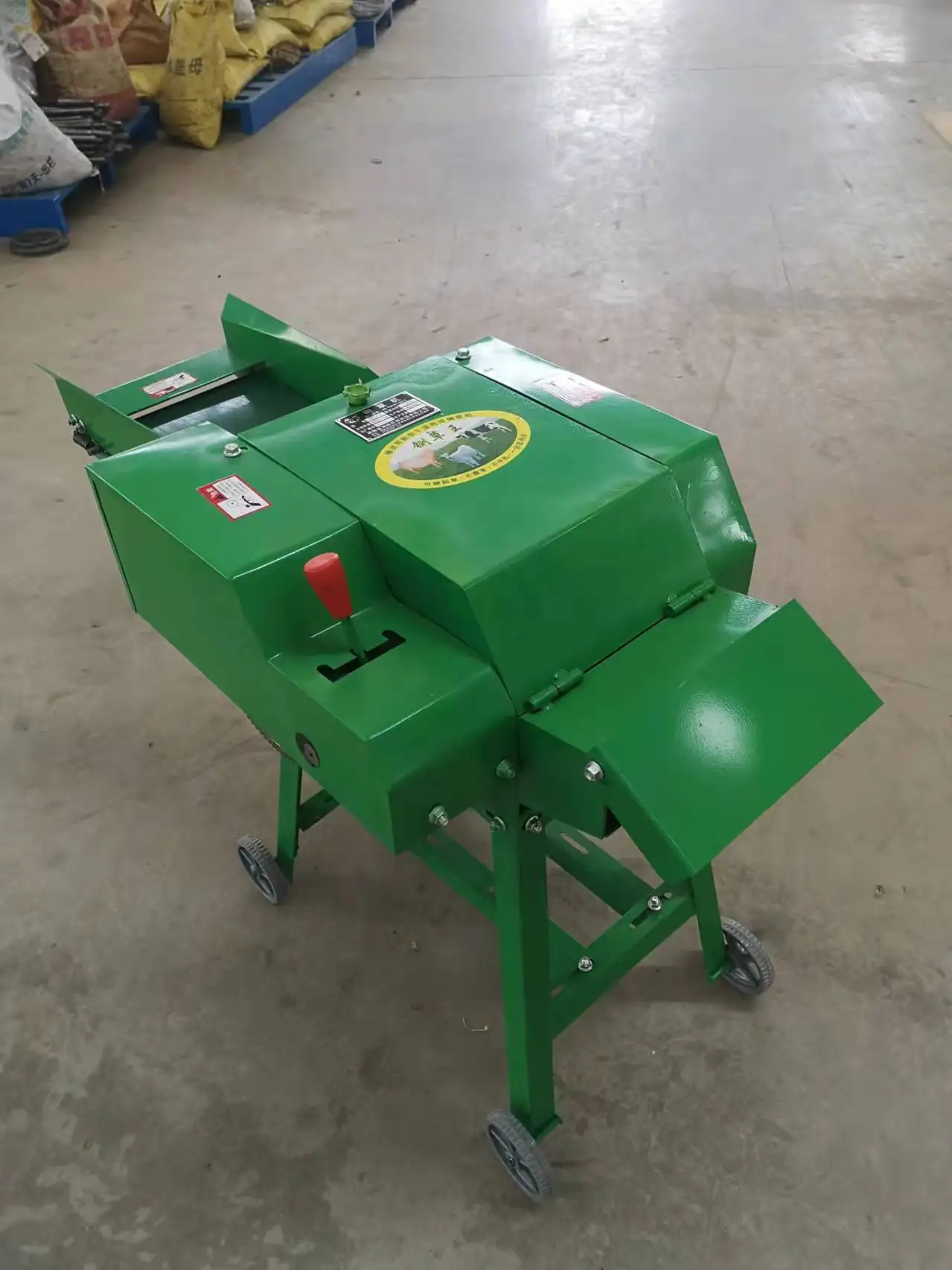 WEIYAN WY-9ZT-0.4 Fodder Forage Mini Chaff Cutter Poultry Animal Cattle Feed Making Silage Chopper With Conveyor Belt Design