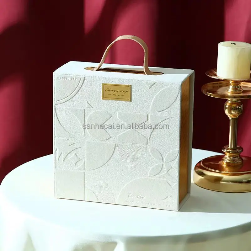 Colorful Book-Shaped Cardboard Gift Box UV Coating Printed Perfume Storage Festival Decorative Handbag Gift Suitcase Specialty