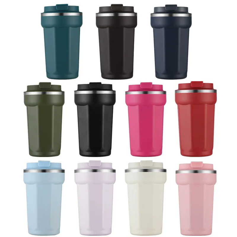 Insulated Coffee Mug Cup Wholesale 380ML 510ML Stainless Steel Travel Mugs Thermal Coffee Thermos
