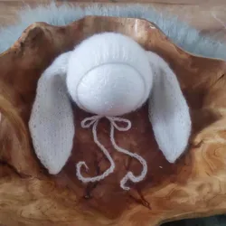 Baby bunny hat photography props,Angola mohair super big ear hat for baby photography props