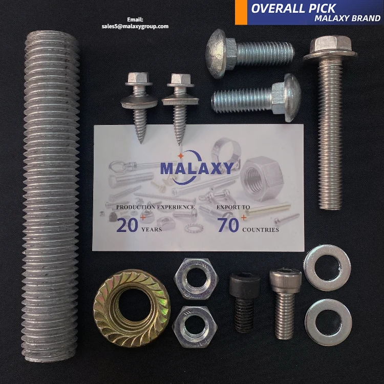 MALAXY Hot Selling Custom Stainless Steel 304/316 GB6172 Standard Hex Nuts High Quality M8 M10 M12 M14 M16 M18 M20 Hexagon Nuts