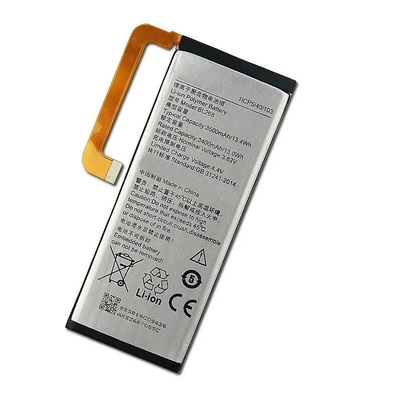 3500 мАч 100% новый BL268 аккумулятор для Lenovo ZUK Z2 131 Z213 plus