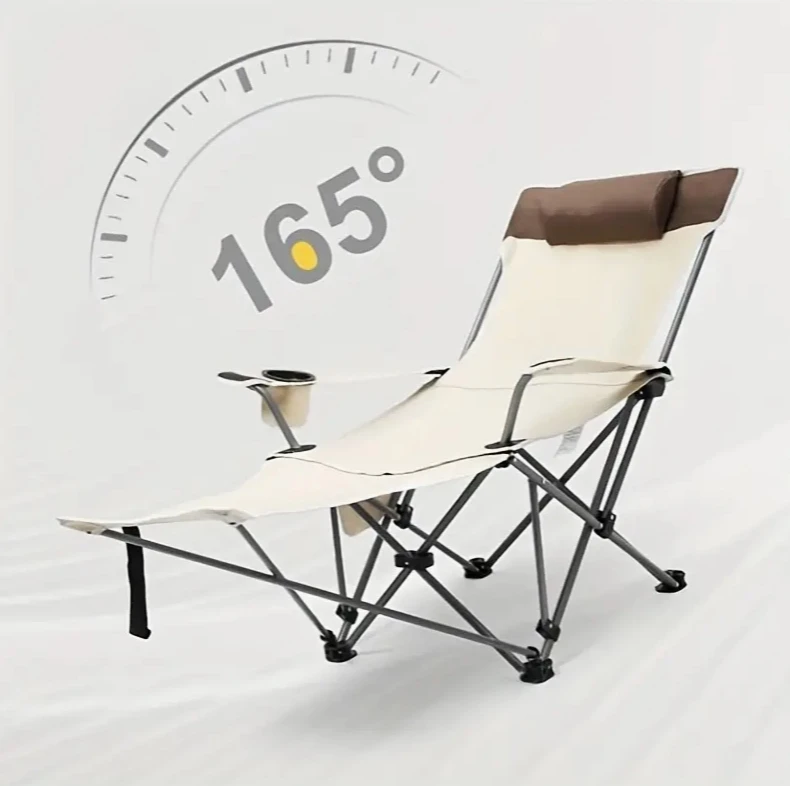 Outdoor folding recliner chair sun lounge chairs portable Camping  beach chaise lounge chair