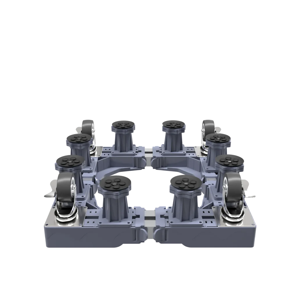 Universal automatic bracket for washing machine base roller pad support