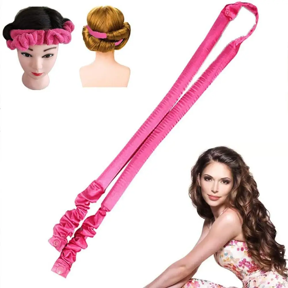 Lazy Heatless Hair Curler Rob Magic 100% Pure No Heat Silkstyling Satin Sleeping Hair Curling Wave Rollers