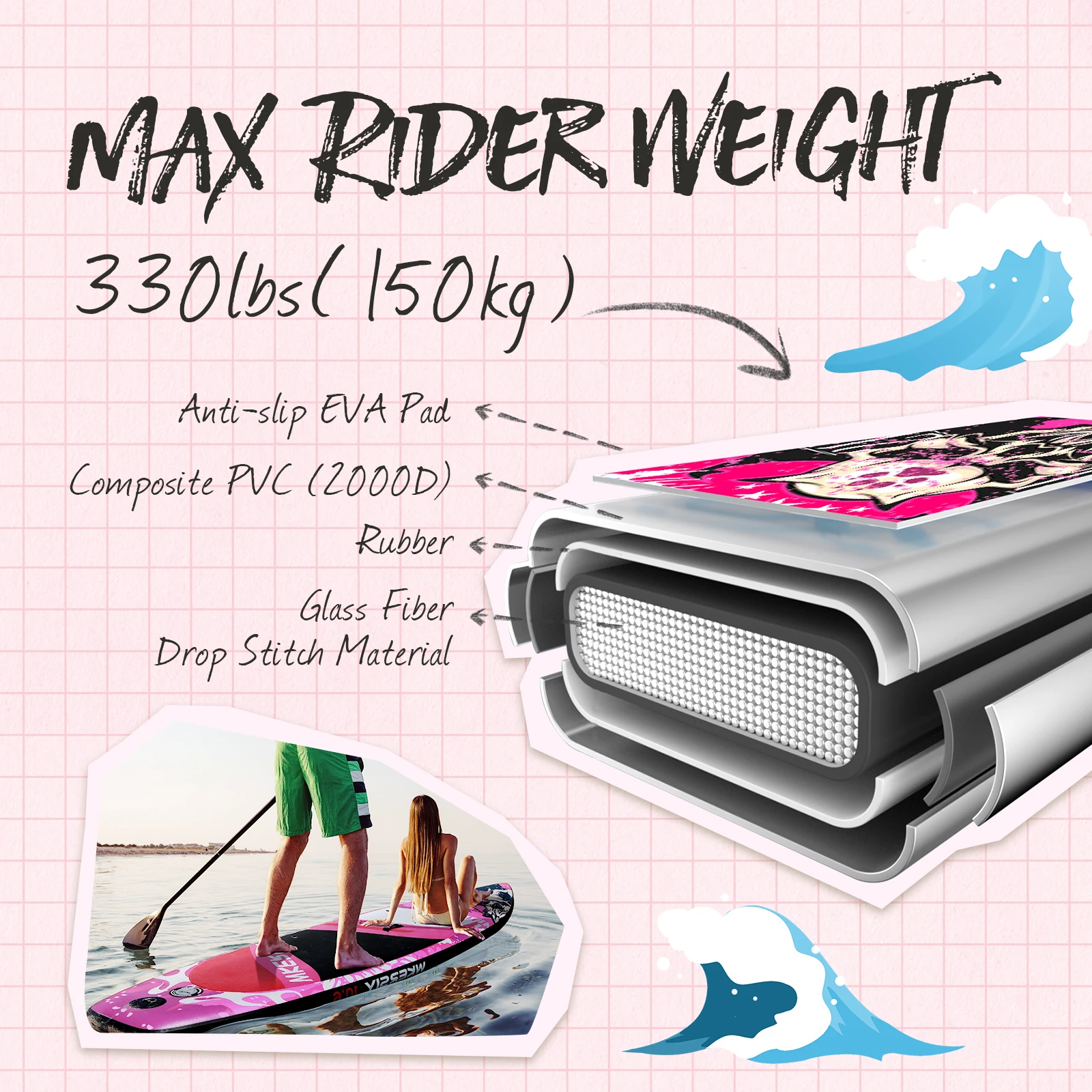 Hot Sale wholesale  new design inflatable sup board  stand up paddle board