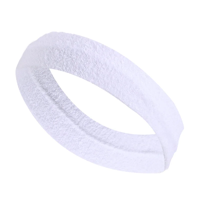 Sweatband Headband Terry Cloth Moisture Wicking for Sports Tennis Gym Work Out
