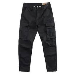 Cargo Pants Men Custom 100 Cotton Twill Streetwear 6 Cargo Pockets Button Fly