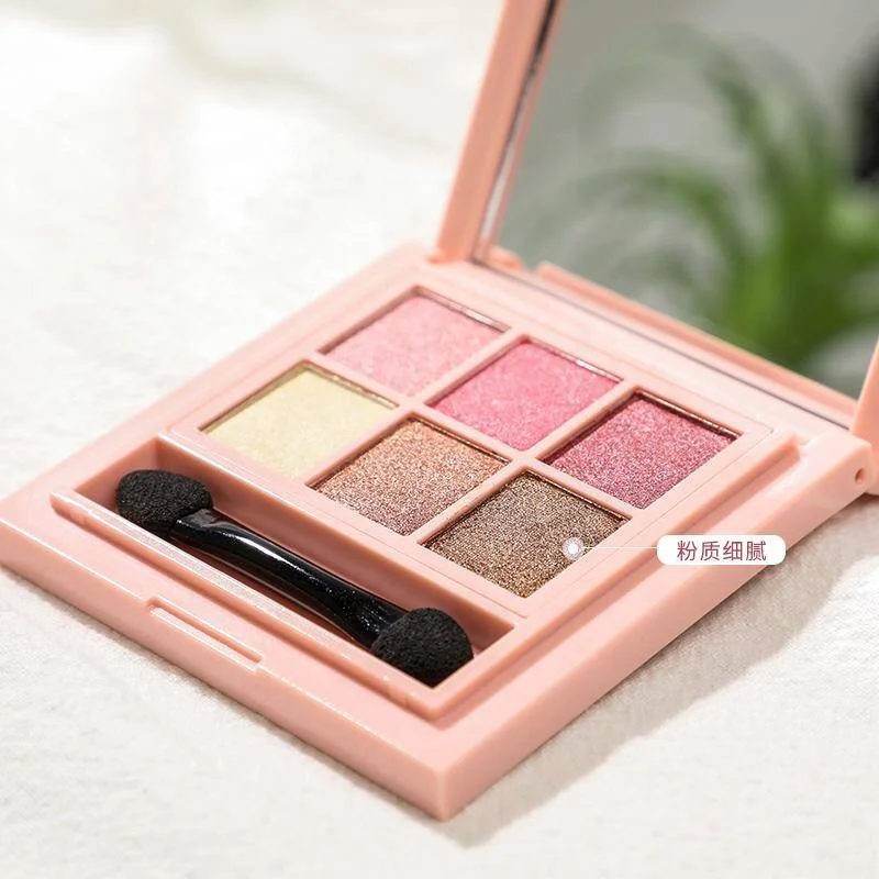 6 Colors Matte Eyes Effect  Makeup Eyeshadow Palette Private Label