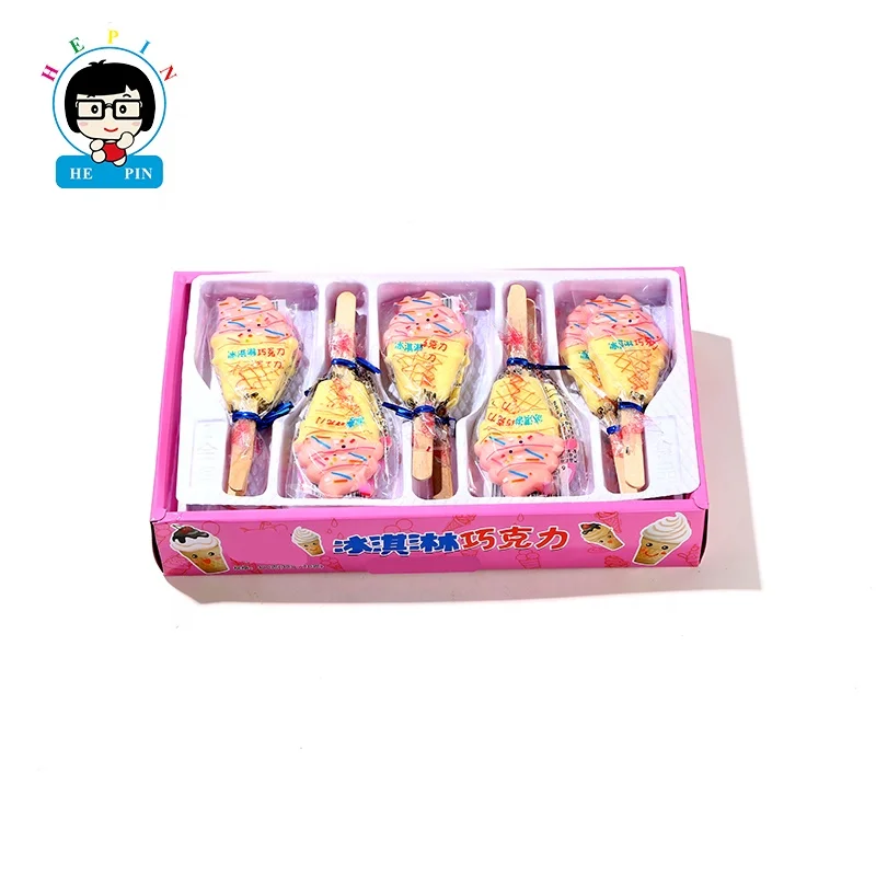 Wholesale Delicious Ice Cream Shape Chocolate Candy Funny Popsicle Style Chocolate Snack