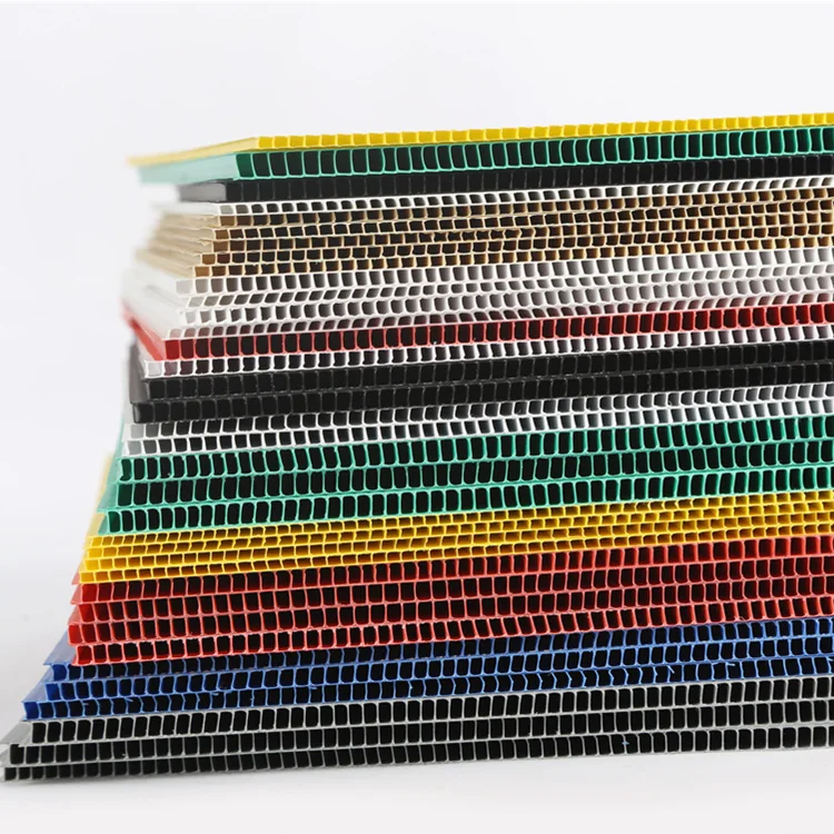 pp plastic corrugated coropilast hollow sheet 5mm 1500gsm pp honeycomb panel