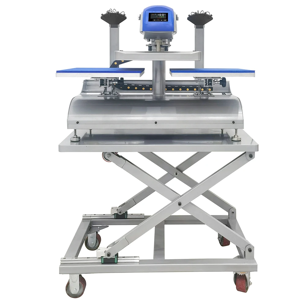 40x50cmx2 Large Format Heat Press Machine High Pressure Sublimation T-shirts Electric Heat Press