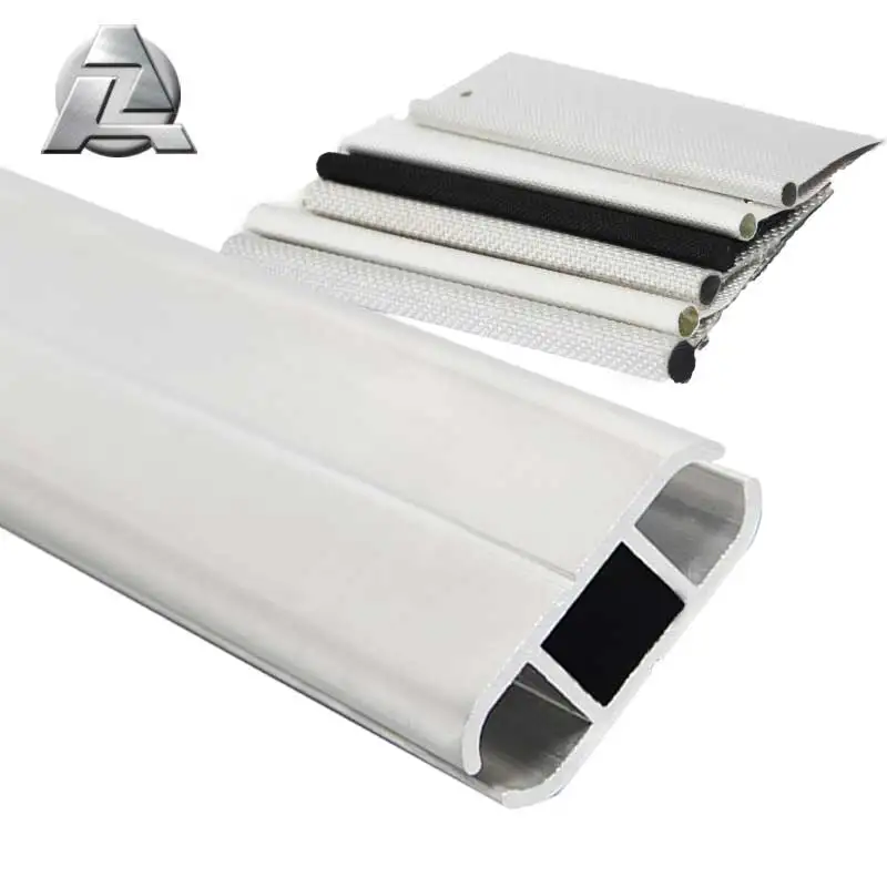 Metal anodized aluminum alloy awning keder rails extrusion profile in stock