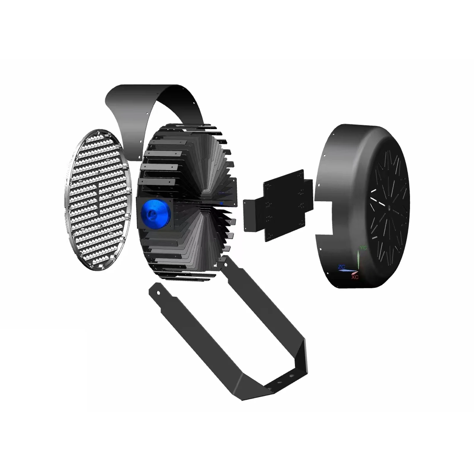 Price New Beam High Mast Sport Football Arena Soccer Lighting Smart Round Led Flood Light 400W 500W 600W 1000W 1200W Led Light