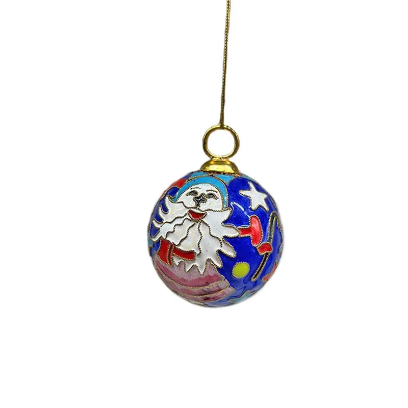 Ready Stock Hanging Baubles Xmas Tree Ornaments Cloisonne Christmas Balls  For Event Party Decorations