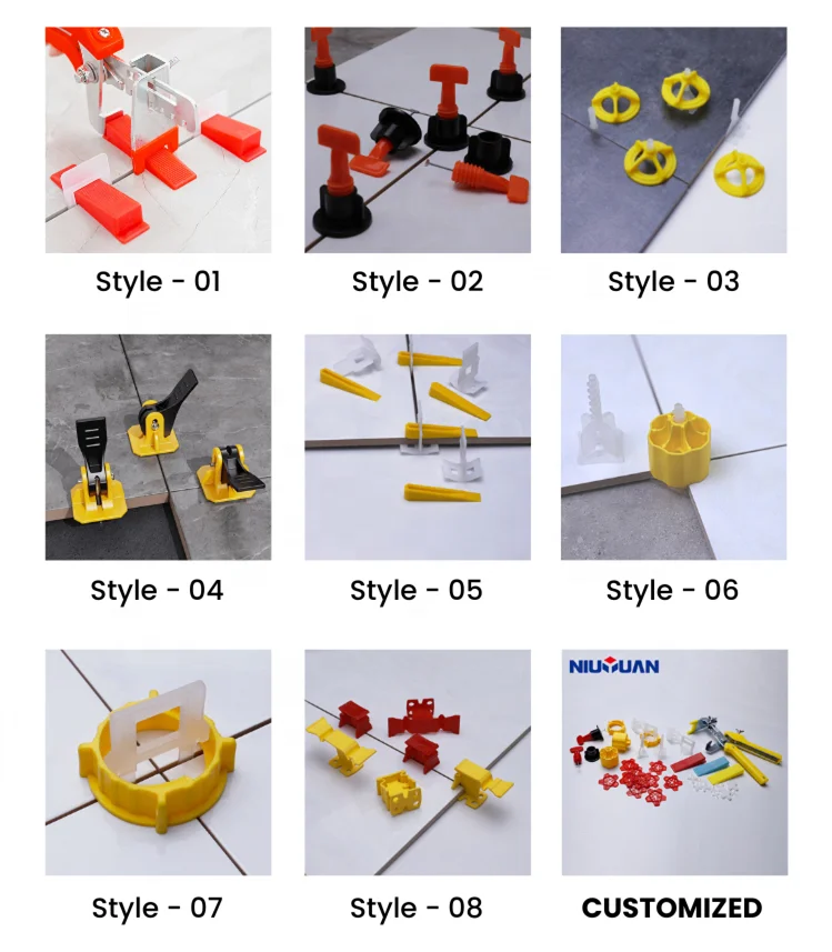 Fast Arrival 1mm 1.5mm 2mm 2.5mm 3mm Ceramic Tile Leveling Install Tools Plastic Tile Leveling System Clips