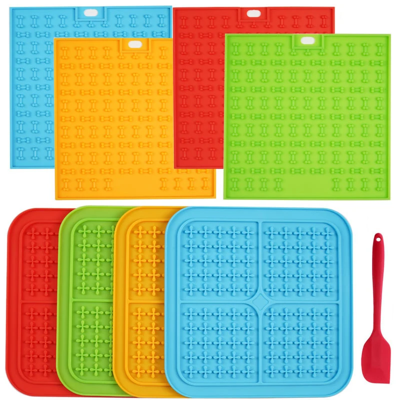 Wholesale Durable Dog Slow Feeder Silicone Dog Lick Pad Bowls Pet Suction Cup Licking Mat