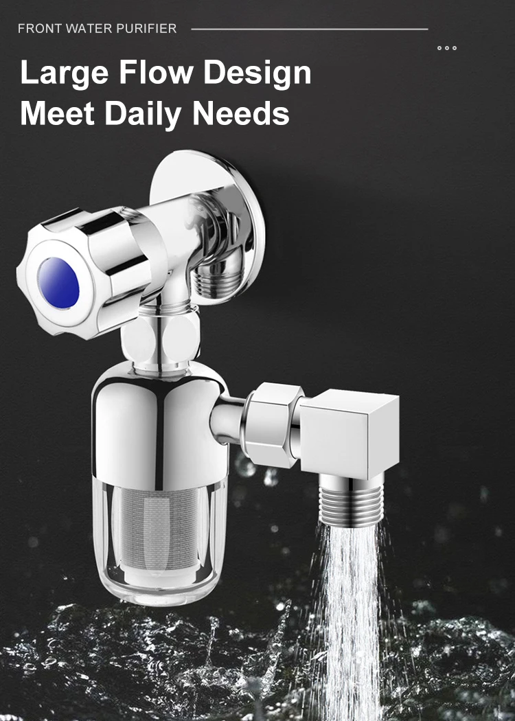 4.5*4.5*9.8CM Toilet Shower Scale Removal Front Water Filter Purifier Faucet Filter for Domestic Gas Water Heater