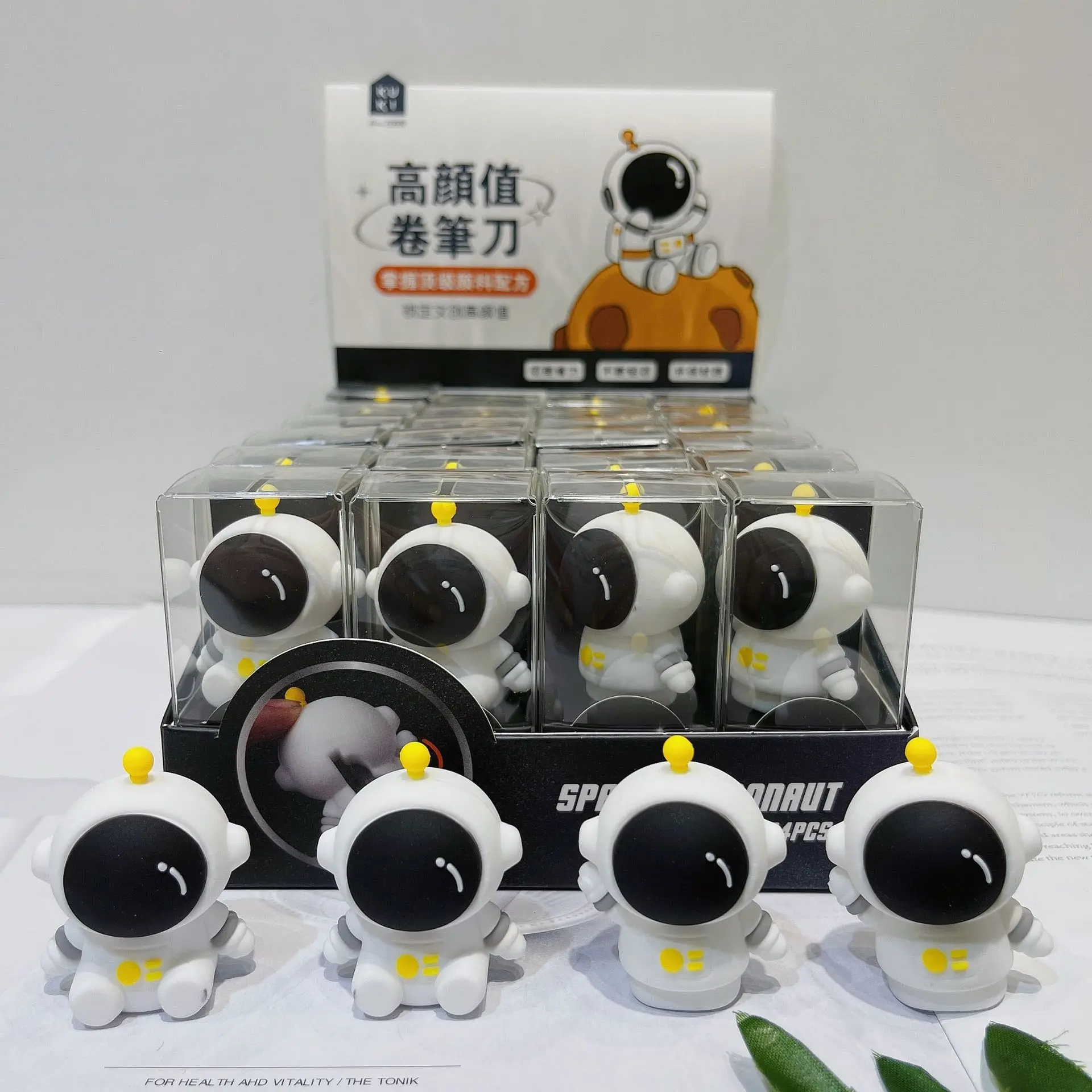 Точилка для карандашей с беспорядочной канистрой и ластиком [упаковка 1] бирюзовый