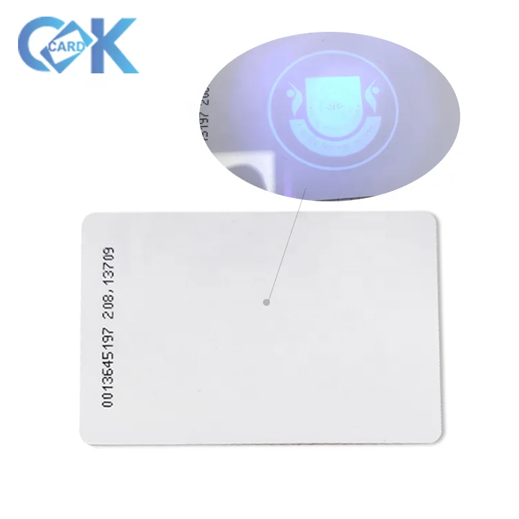 High Quality Custom Printing Anti-fake Ink Printing Plastic PVC Card with Security Ink logo