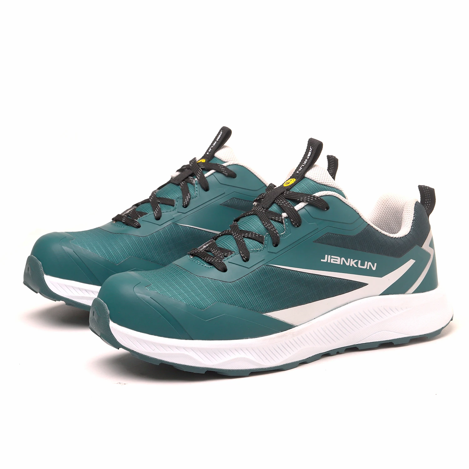 JIANKUN 2024 New CE certificate automatic buckle shoelace Insulation 6KV safety shoes steel toe work shoes for men OEM