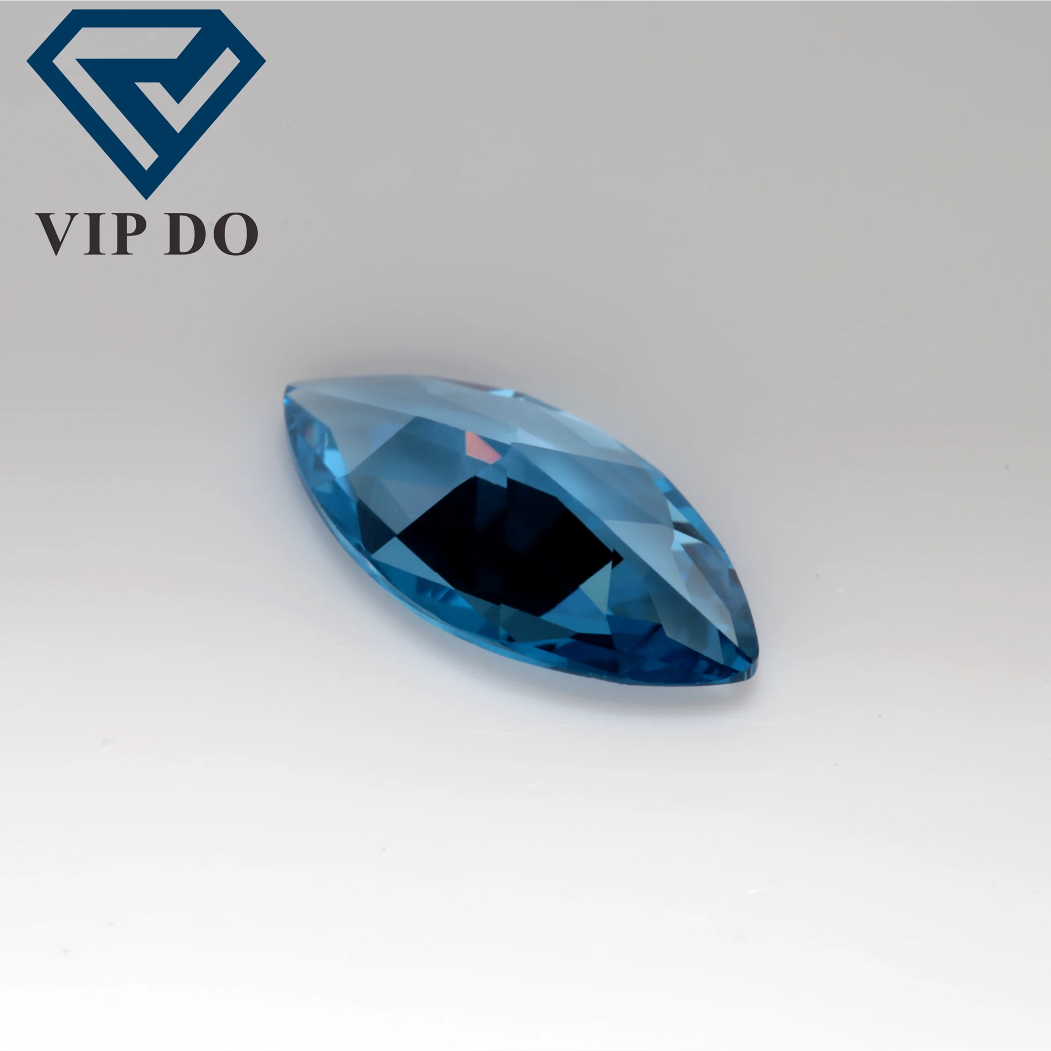 Faceted cut marquise cut 119# aquamarine blue spinel loose gemstones marquise shape synthetic aquamarine 119# spinel gemstones