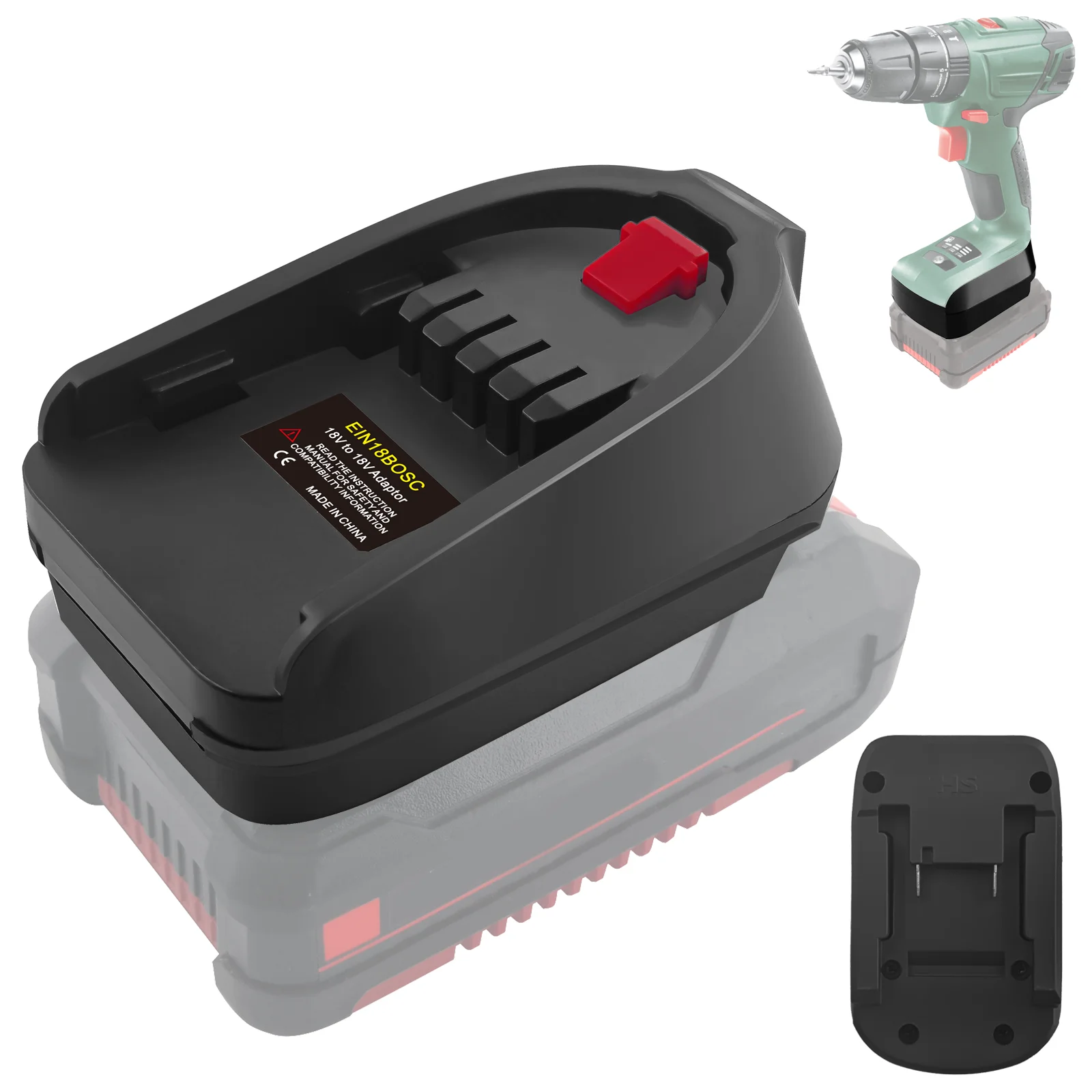 EIN18BOSC battery adapter for Einhell 18V lithium battery convert to BOSCHs C series 18V cordless Power Tools