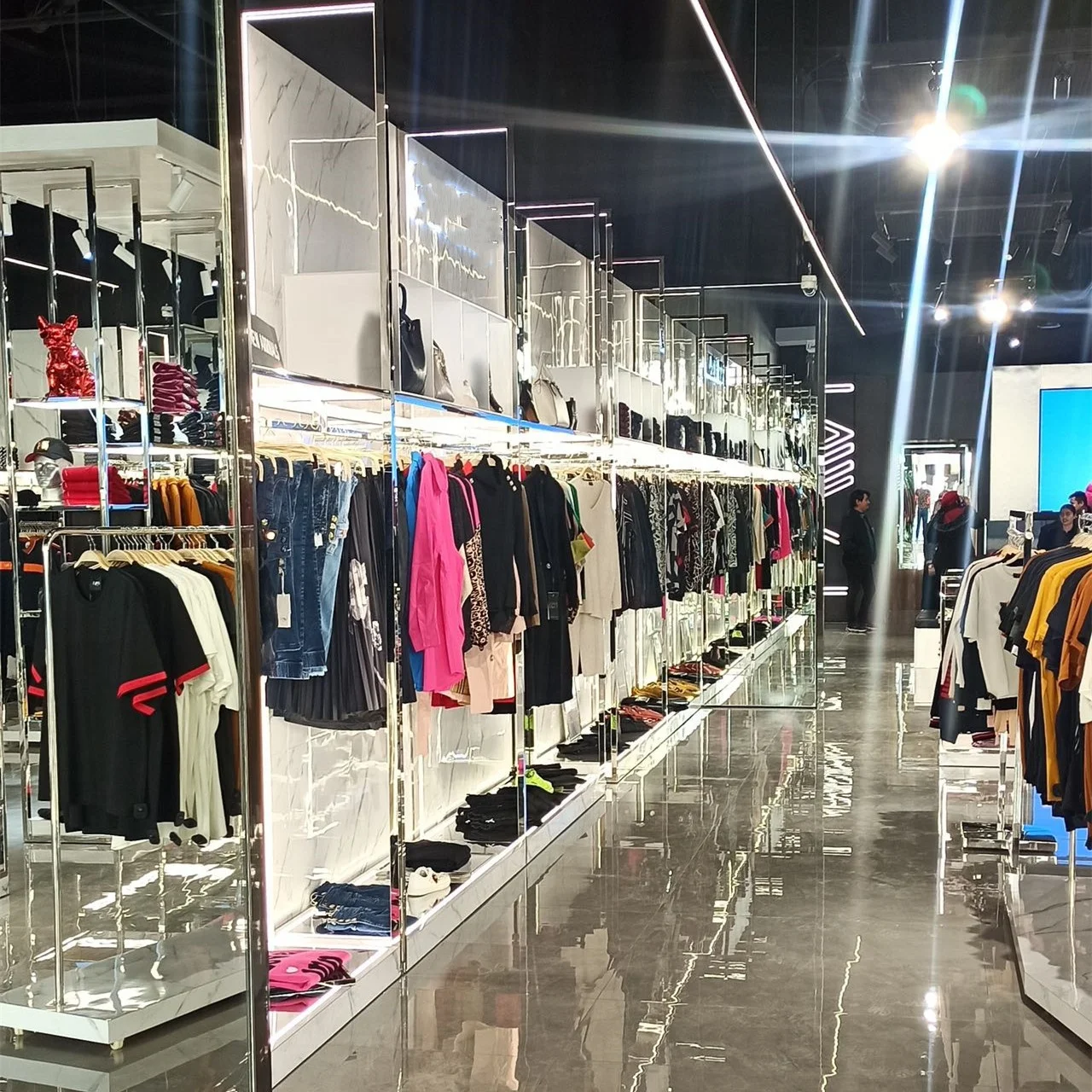 High End Shop Fittings and Displays for Fashion Clothing Boutique Store Display Fixtures Clothing Display Racks